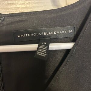 White House Black Market Classic Black Sleeveless Dress